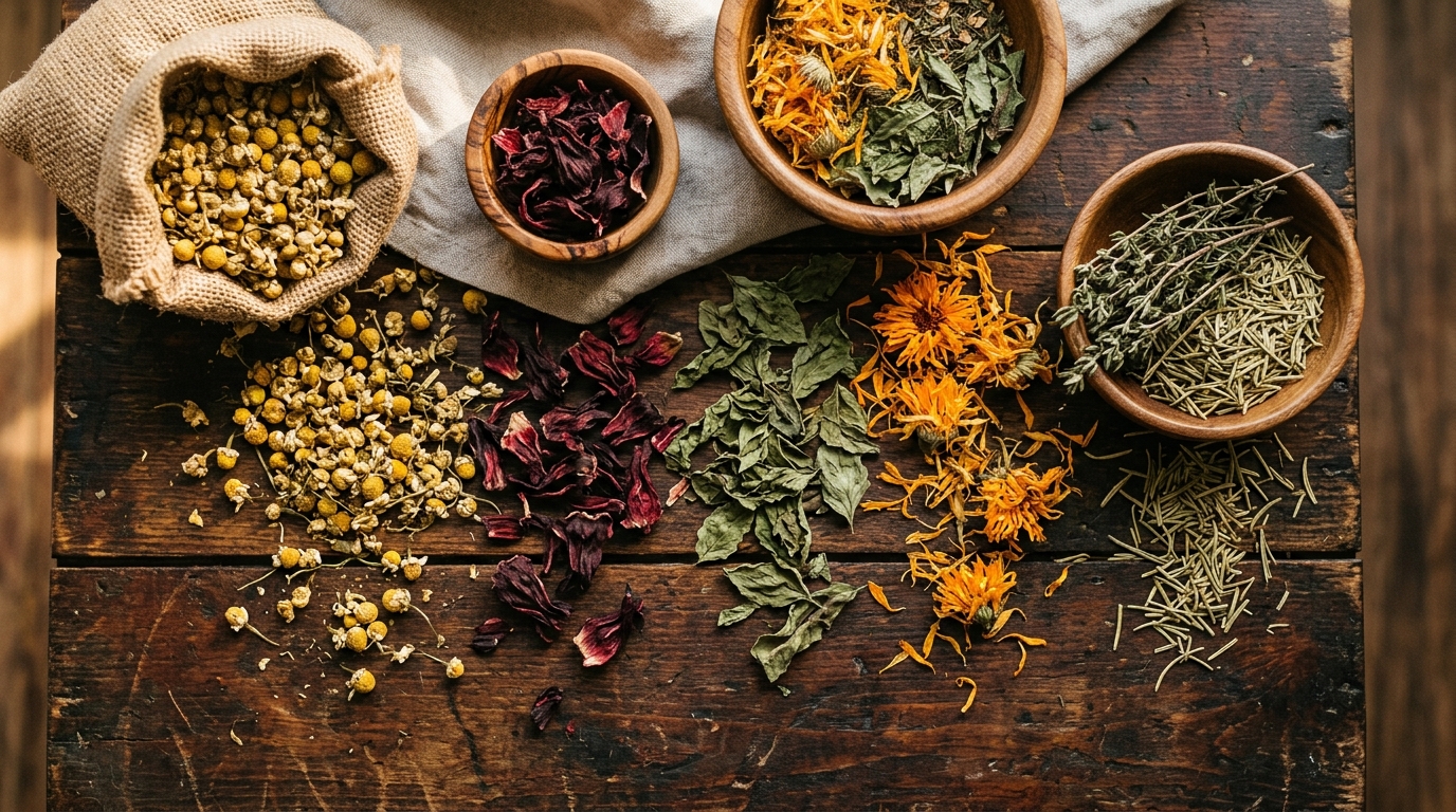 Organic herbs and spices